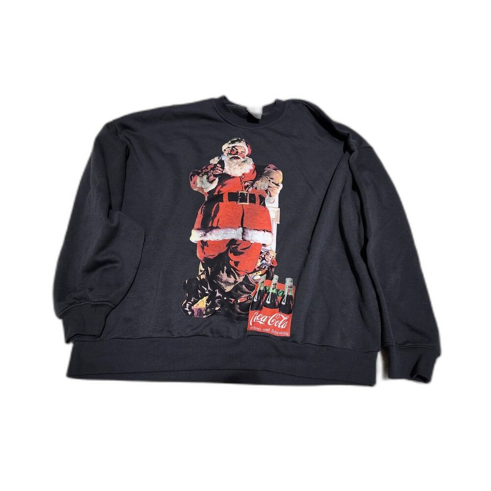 Coca-Cola Santa Sweatshirt – XL – Vintage Holiday Graphic – Like New